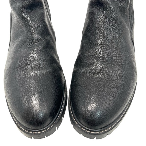 Stuart Weitzman Stormy Faux Fur Leather Zipper Lug Sole Women Ankle Booties 9.5 - Picture 6 of 13